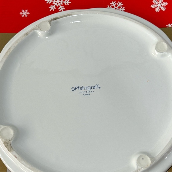 Vintage Pfaltzgraff Winter Berry Cheese Tray and Knife - Picture 6 of 6